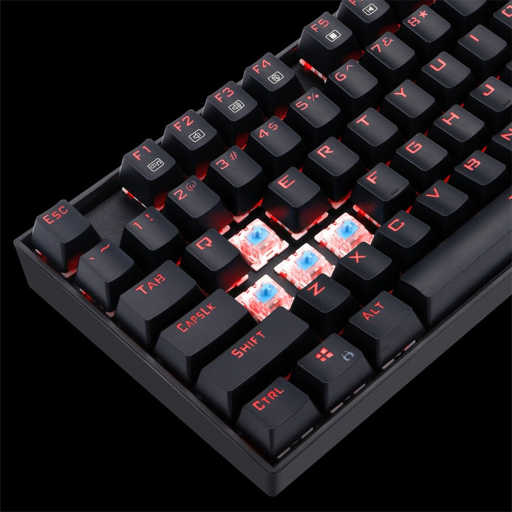 (Refurbished) Redragon Mitra K551 - 104 Wired Mechanical Keyboard RGB Black (Blue Switch)