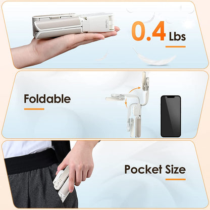 (Refurbished) Hohem iSteady Q - Extendable 4 in 1 Professional Selfie Stick (White)