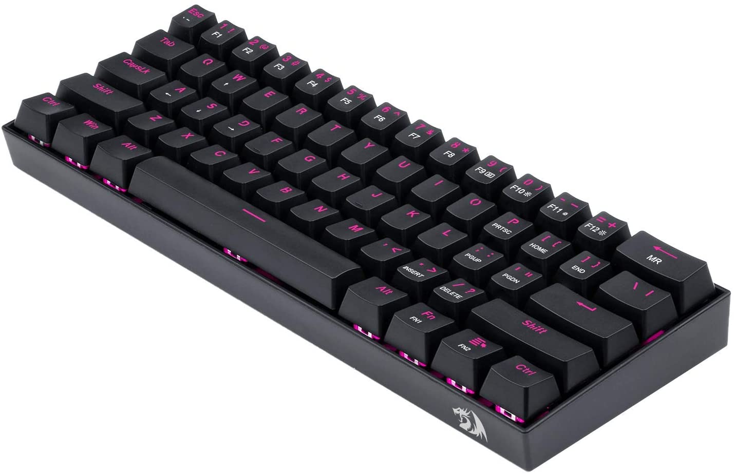 Redragon Dragon Born K630 - 60% Wired Mechanical Keyboard Pink LED (Brown Switch)