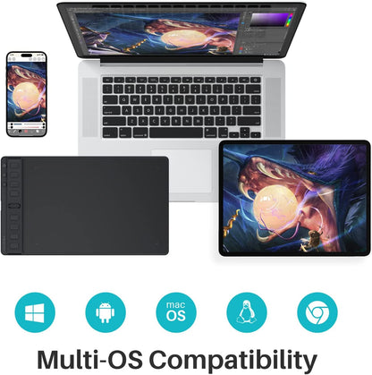 Huion Inspiroy 2 H951P - Medium Digital Graphic Tablet (Black)