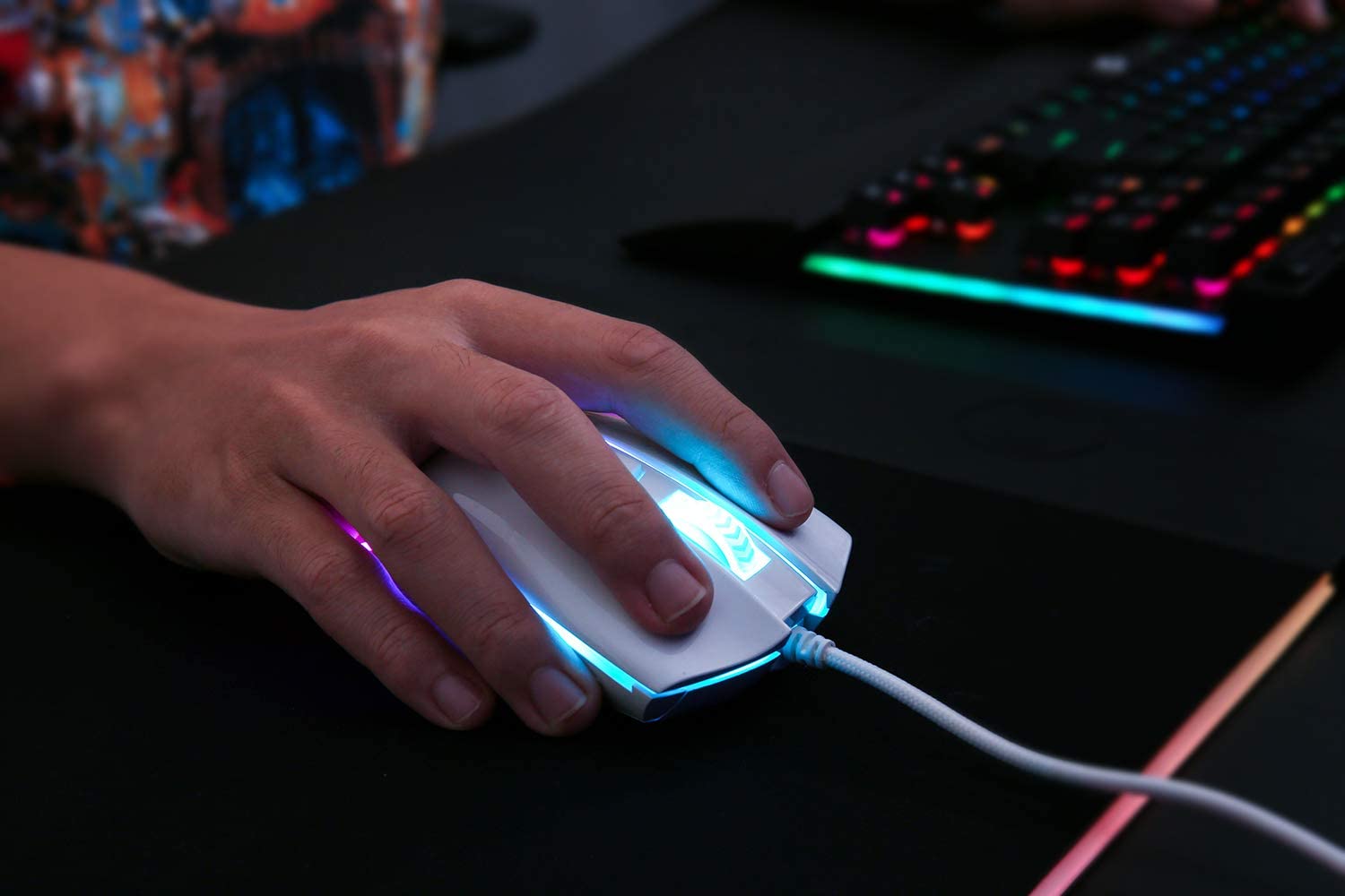(Refurbished) Redragon Cobra M711 RGB (White)