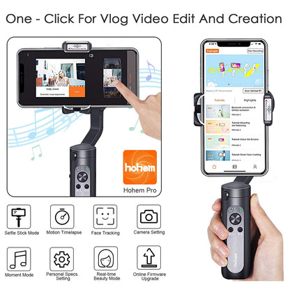 (Refurbished) Hohem iSteady X - Handheld Pocket Gimbal (Black)