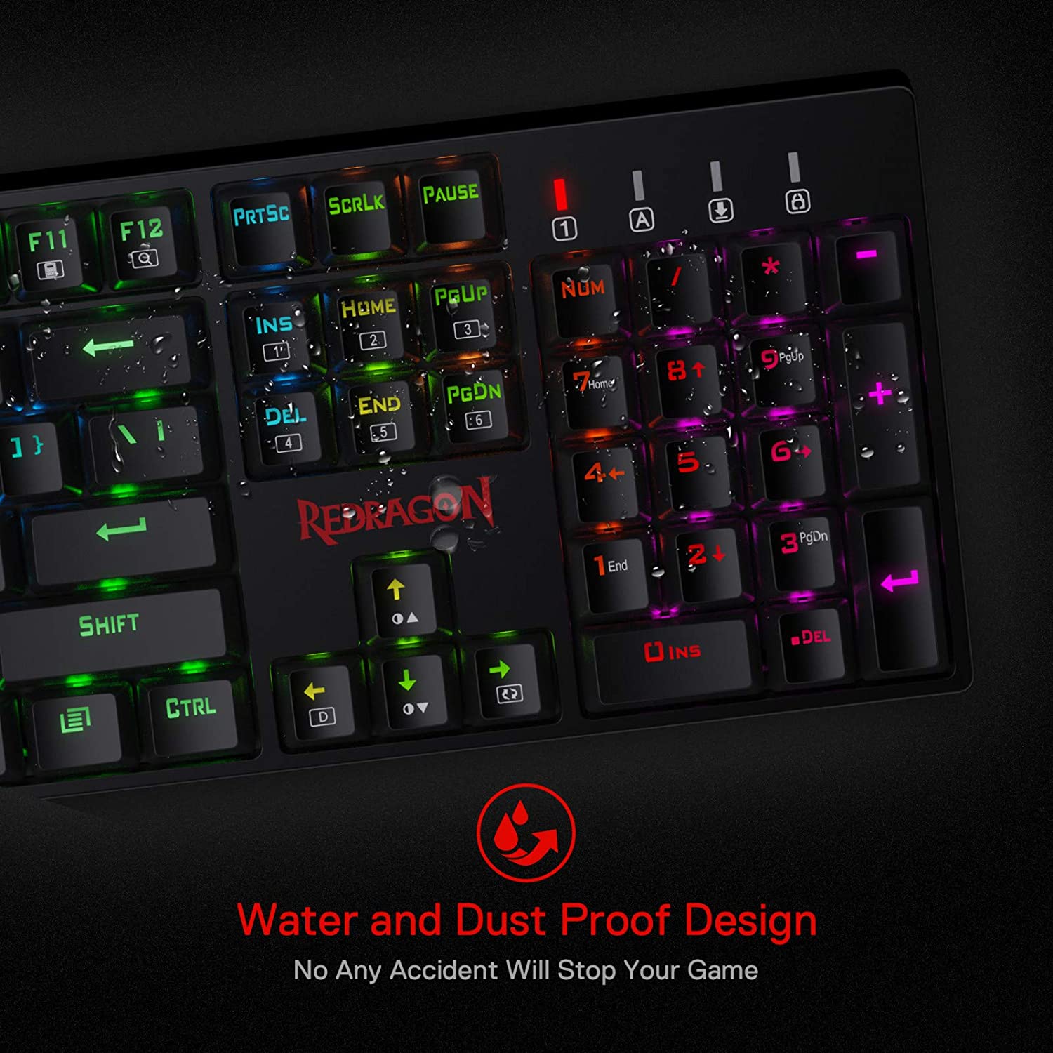 (Refurbished) Redragon Surara K582 - 104 Keys Wired Mechanical Keyboard RGB (Brown Switch)