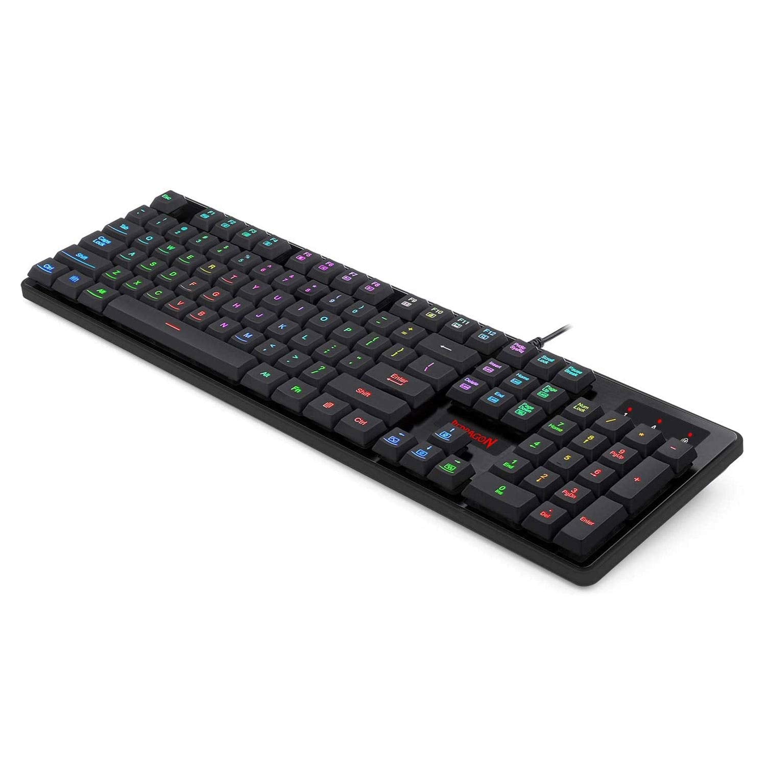 Redragon Dyaus Pro K509-1 :- 104 Keys RGB Wired Keyboard Without Side LED (Mechanical Feel)