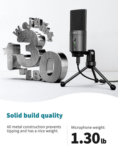 FIFINE K683A - USB Desktop Microphone (With Tripod Stand)