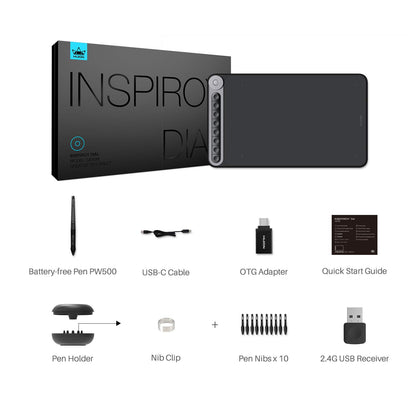 (Refurbished) Huion Inspiroy Q620M- Wireless Digital Graphic Tablet