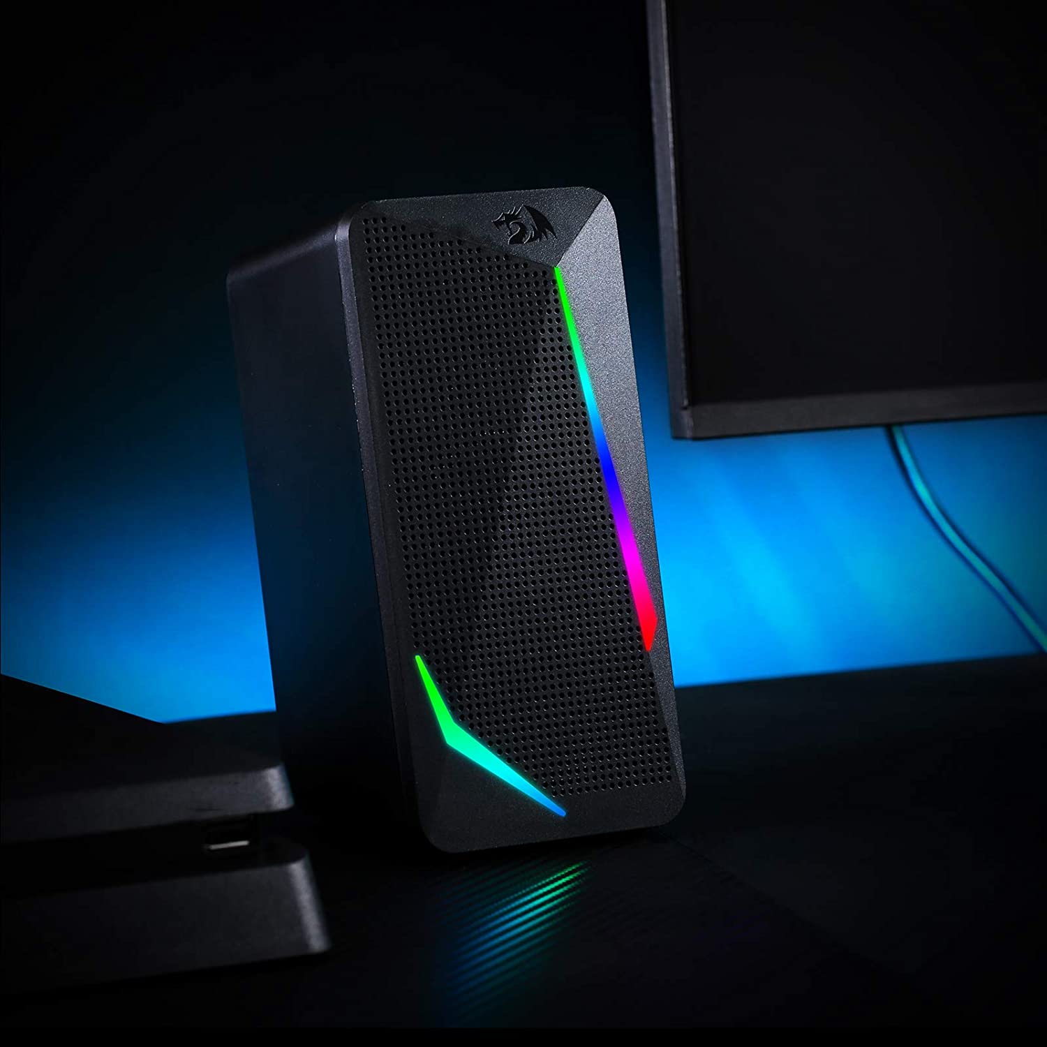 (Refurbished) Redragon Waltz GS510 - RGB 2.0 Channel Gaming Wired Desktop Speakers