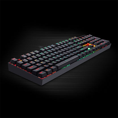 (Refurbished) Redragon Mitra K551 - 104 Wired Mechanical Keyboard RGB Black (Blue Switch)