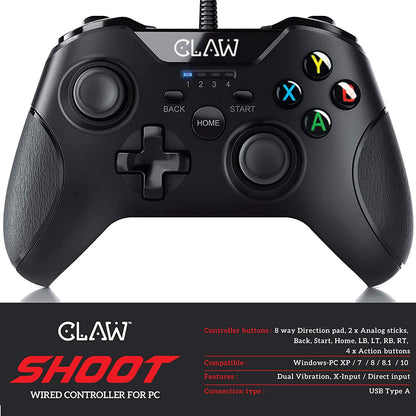 Refurbished CLAW Shoot Wired Gamepad for PC only