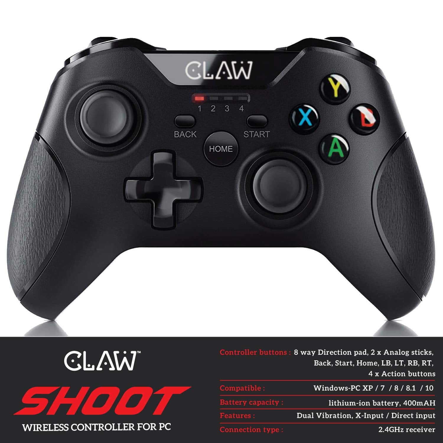 CLAW Shoot Wireless Gamepad for PC only (Use Code ORIGIN10 to Get 10% DIscount)