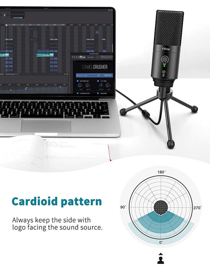 FIFINE K683A - USB Desktop Microphone (With Tripod Stand)