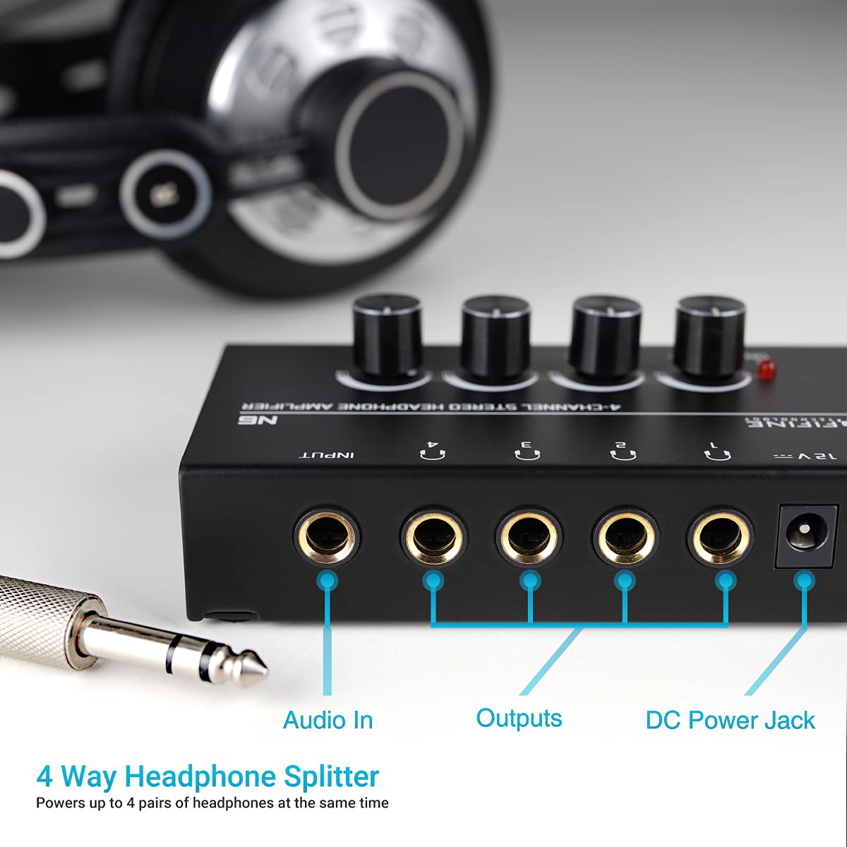 (Refurbished) FIFINE N6 - Headphone Amplifier With Stereo Output and Individual Volume Controls