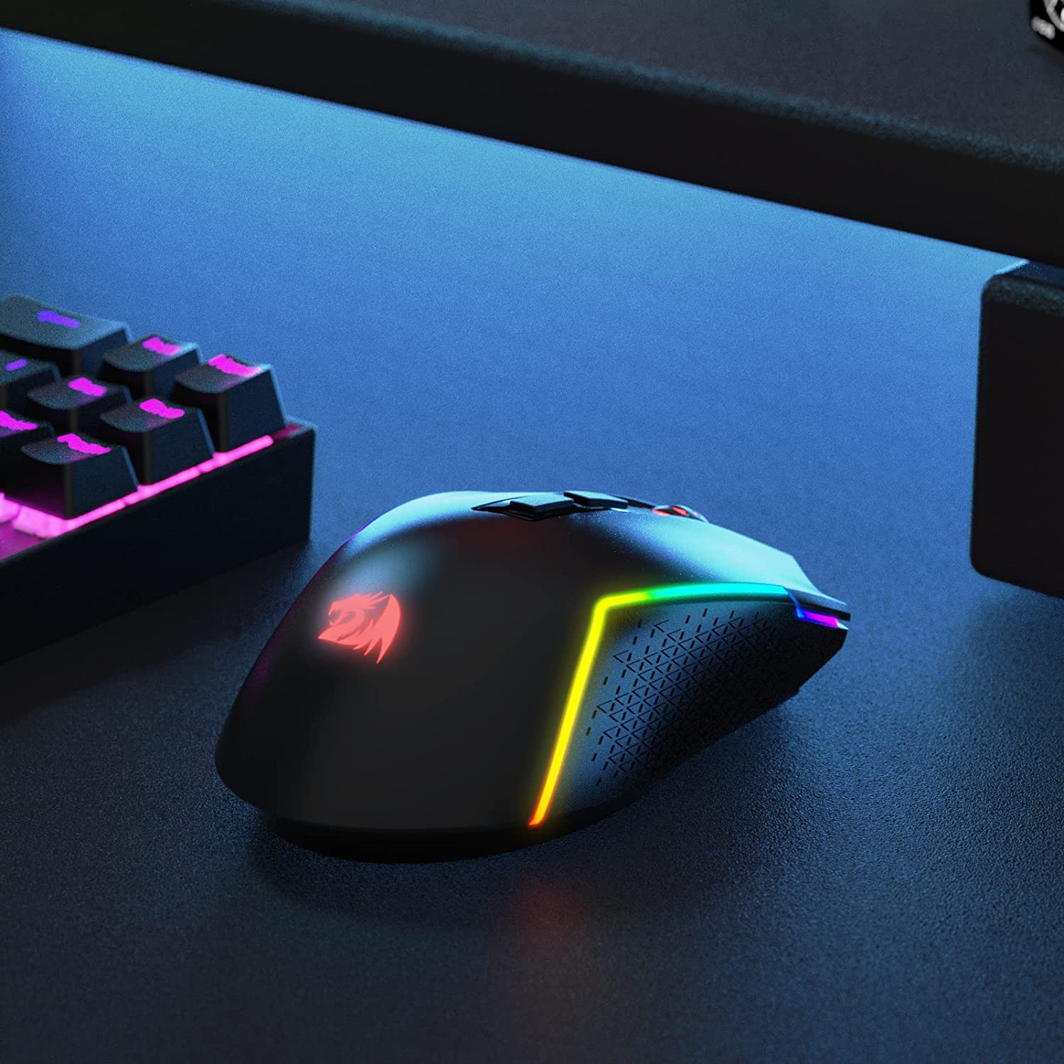 (Refurbished) Redragon Trident Pro M693 (Wired, Wireless and Bluetooth) RGB