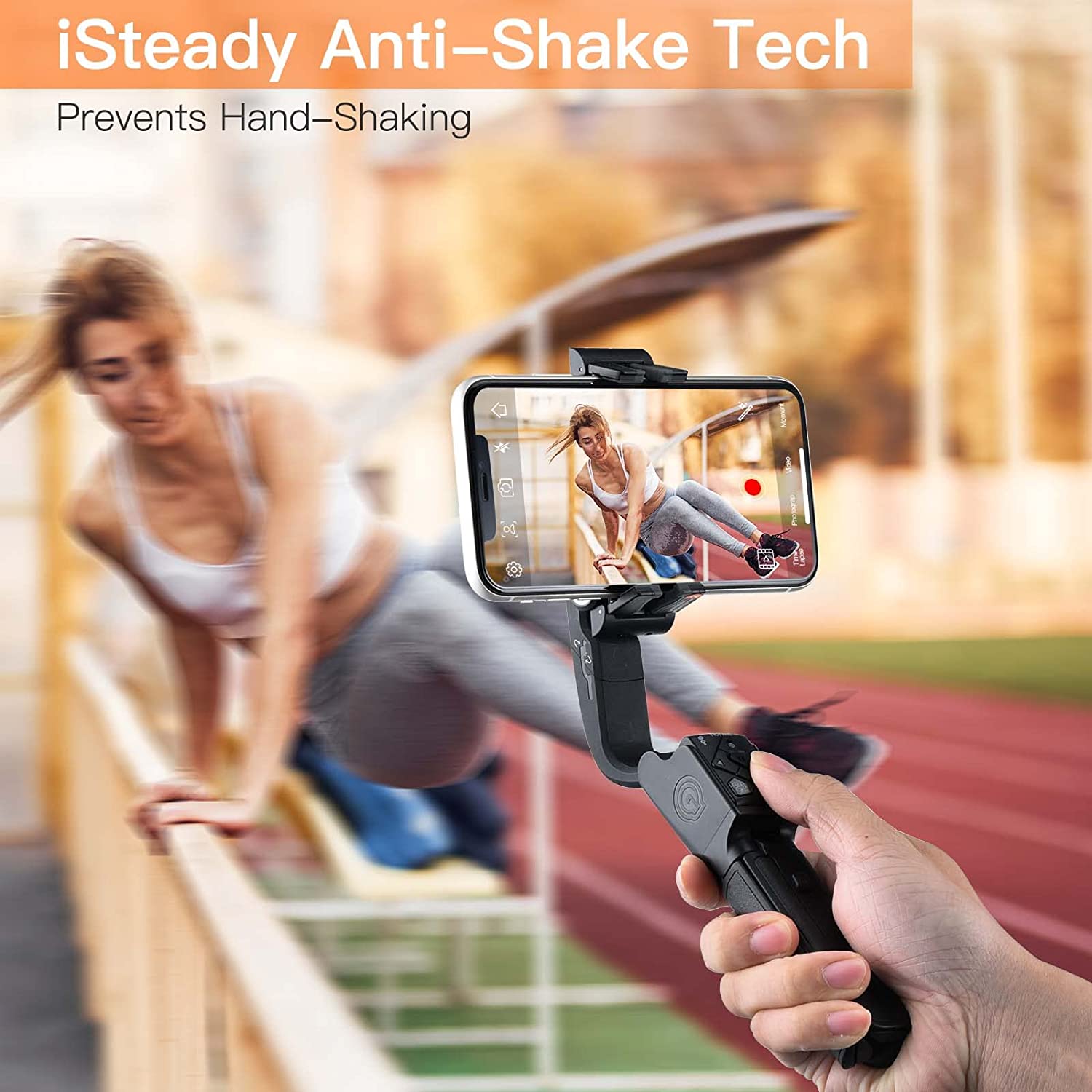(Refurbished) Hohem iSteady Q - Extendable 4 in 1 Professional Selfie Stick (White)