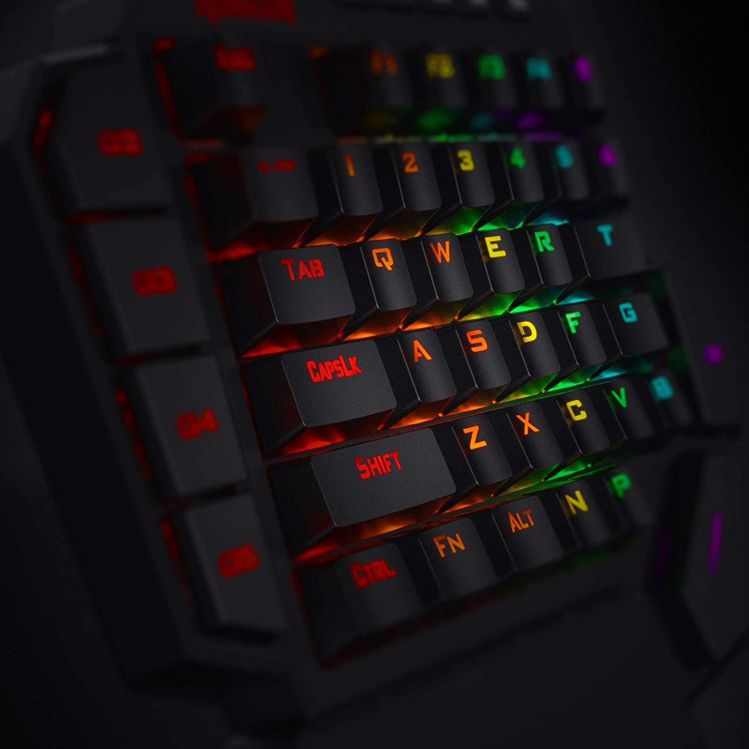 Redragon Diti K585 - One Handed Wired RGB Mechanical Keyboard (Blue Switch)