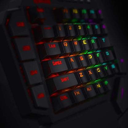 Redragon Diti K585 - One Handed Wired RGB Mechanical Keyboard (Blue Switch)