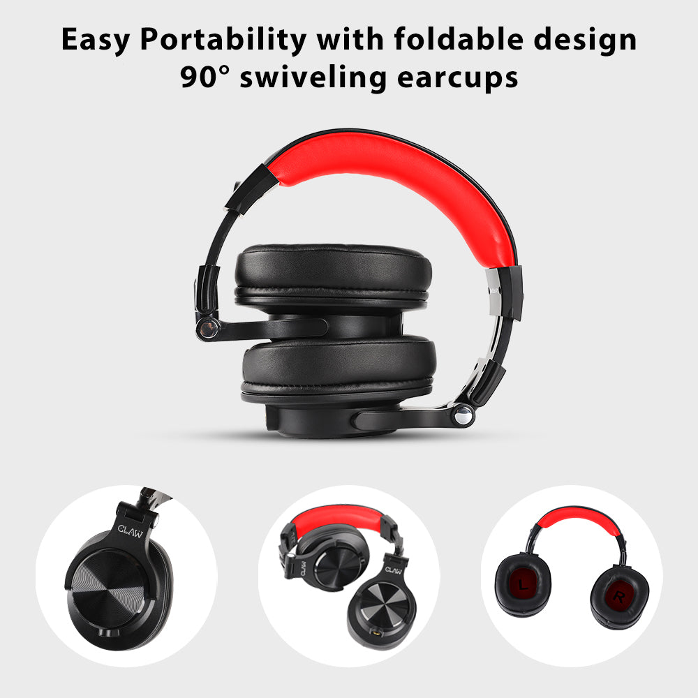 Refurbished CLAW SM50 - Studio Monitoring Wired Headphone (Red)