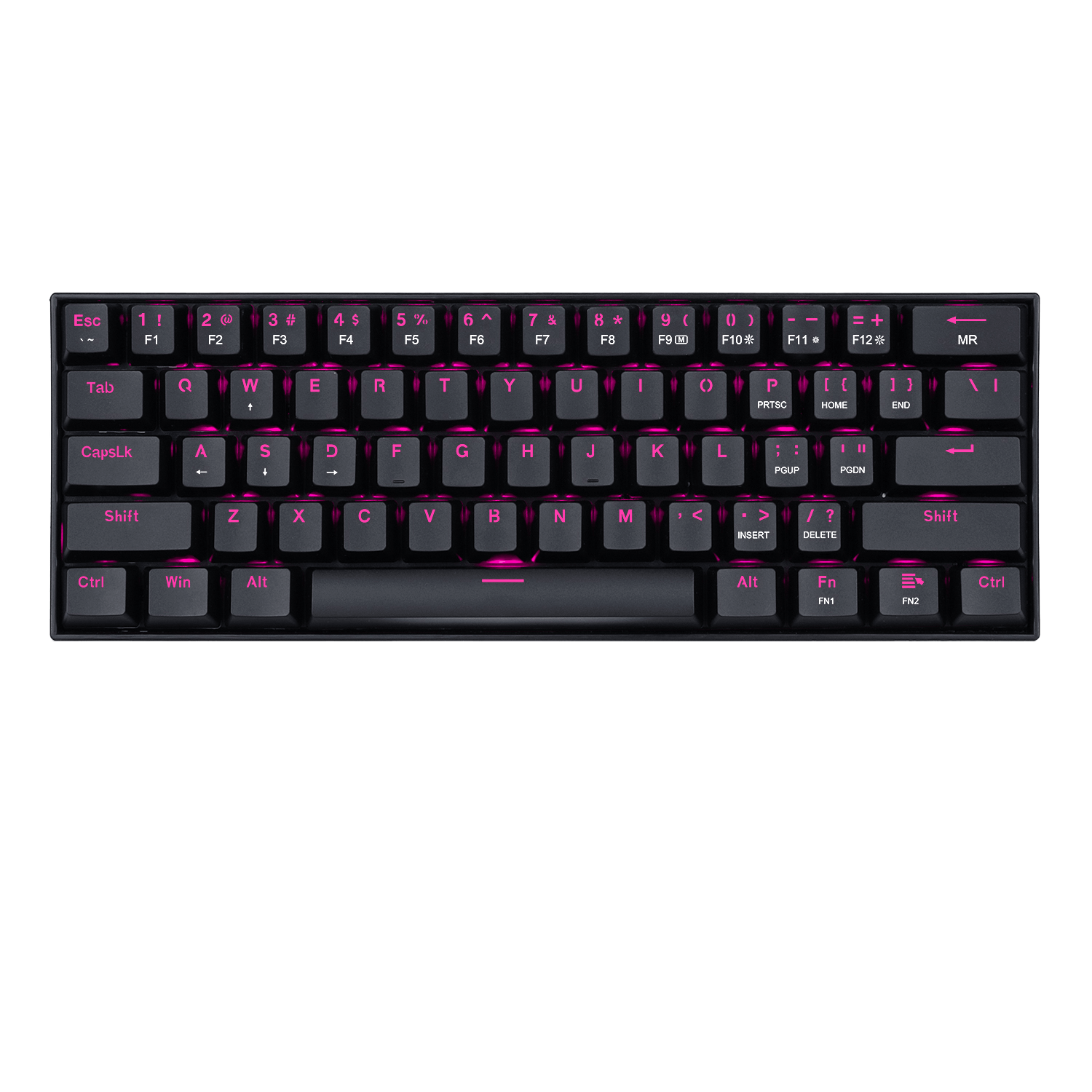 Redragon Dragon Born K630 - 60% Wired Mechanical Keyboard Pink LED (Brown Switch)