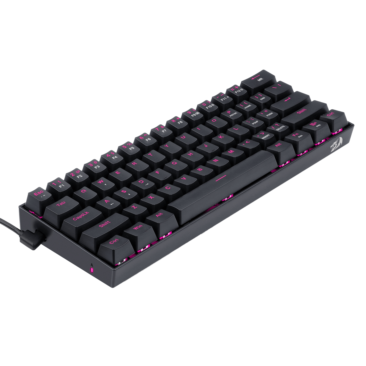 Redragon Dragon Born K630 - 60% Wired Mechanical Keyboard Pink LED (Brown Switch)