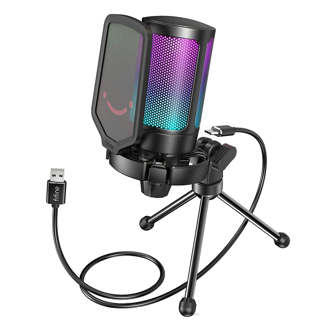 Fifine Ampligame - A6V USB Gaming Microphone (Black)