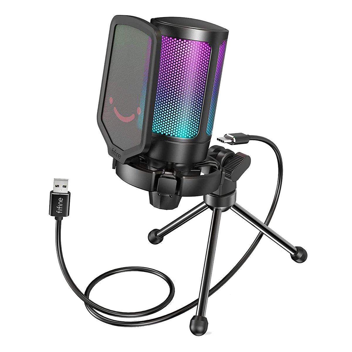 Fifine Ampligame - A6V USB Gaming Microphone (Black)