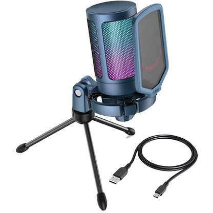 Fifine Ampligame - A6V USB Gaming Microphone (Blue)