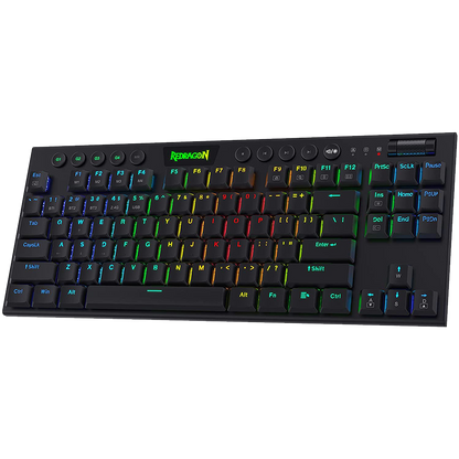 Redragon Horus K621 PRO TKL Wired+2.4Ghz+BT Mechanical Keyboard Black (Red Switch)