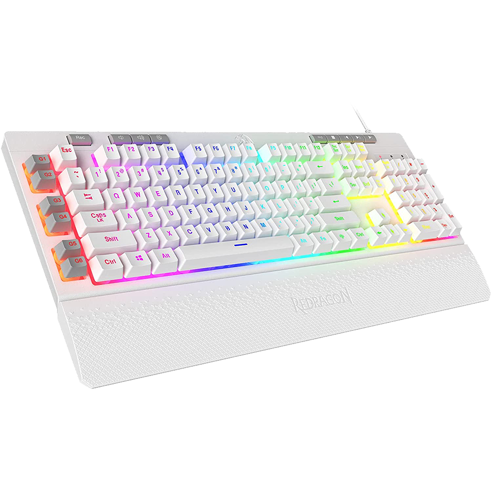(Refurbished) Redragon Shiva K512- Wired Membrane Keyboard RGB White